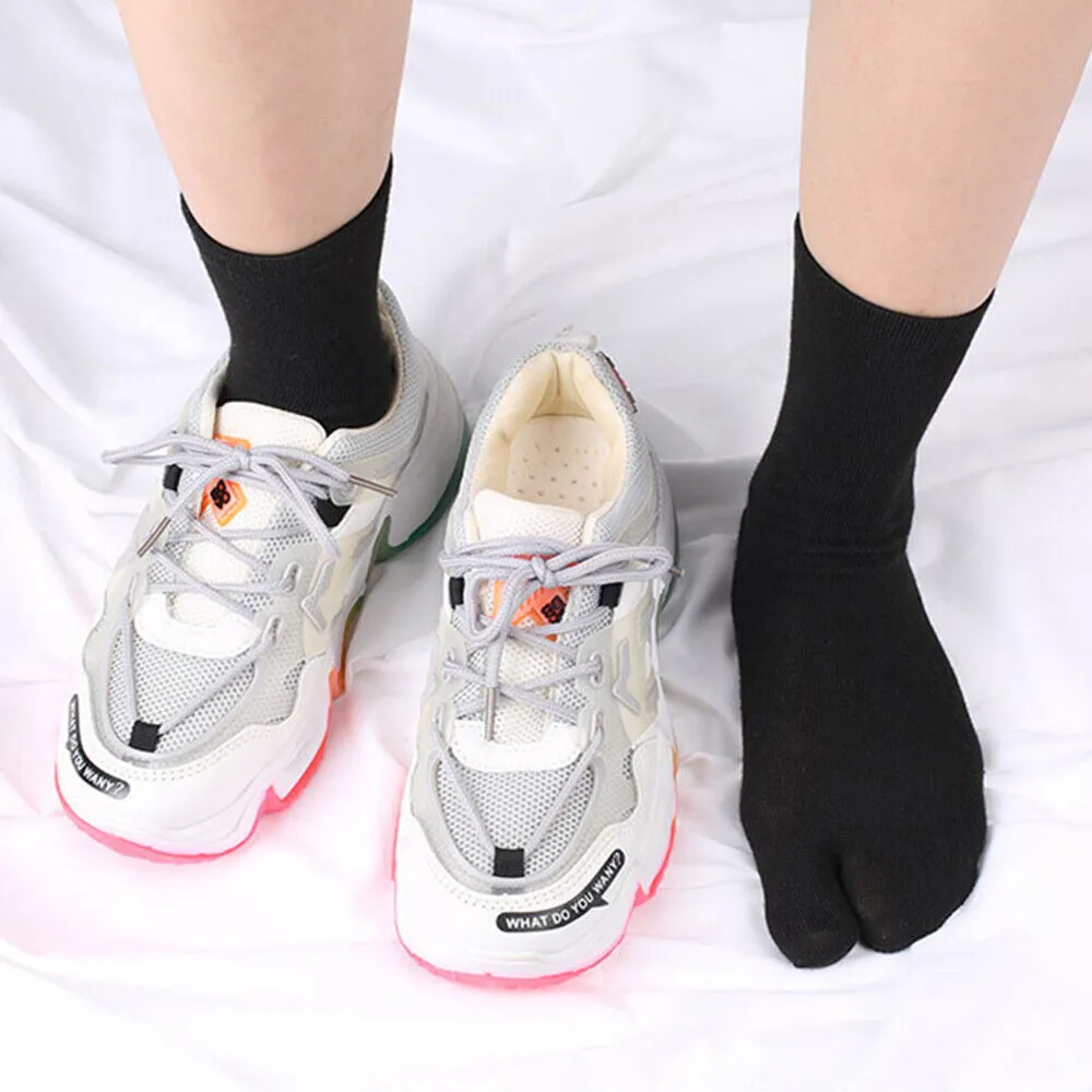 3Pairs of Flip Flop Socks Sandal Split Toe Socks for Men Women