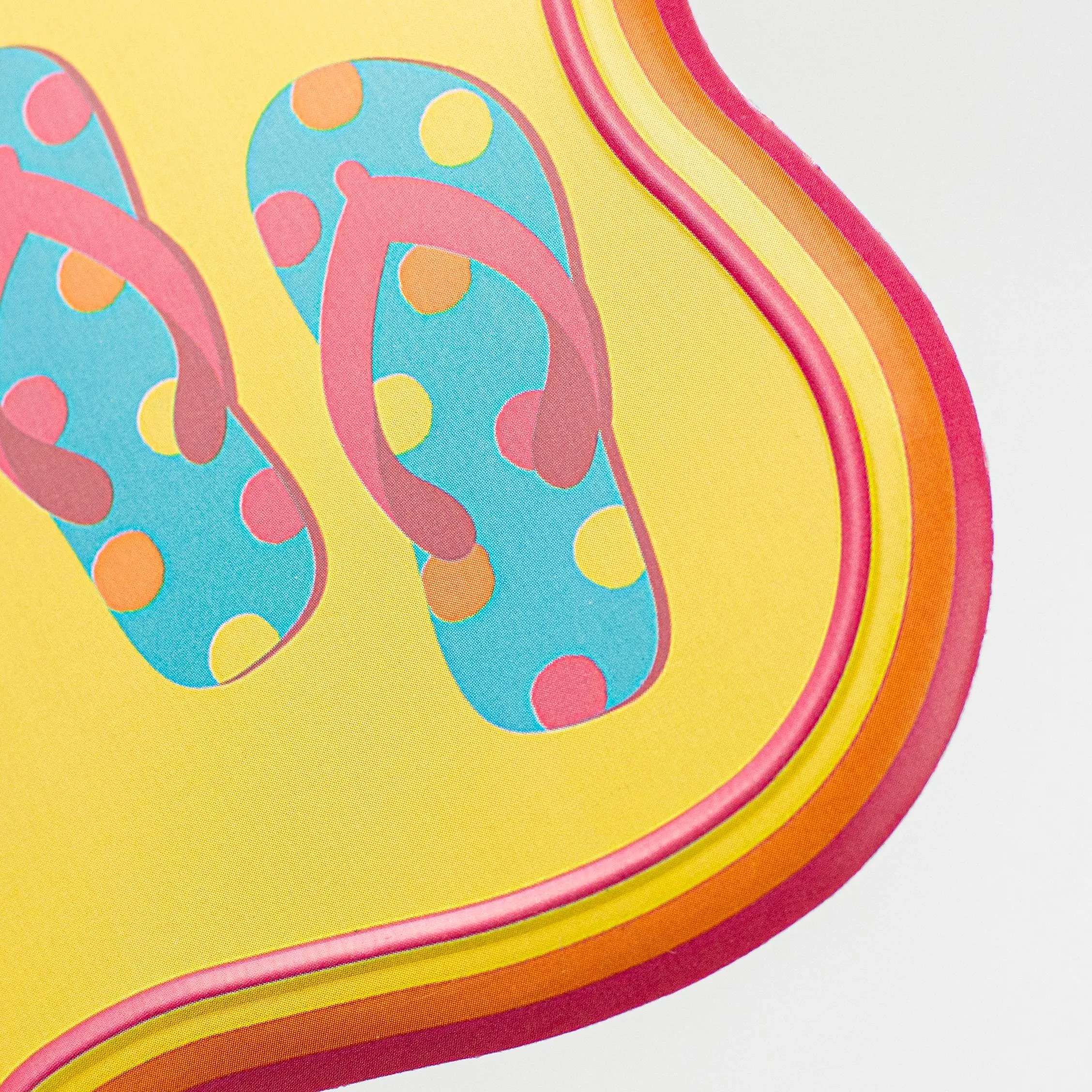 7" Embossed Flip Flop 'Til You Drop Metal Signs (3)