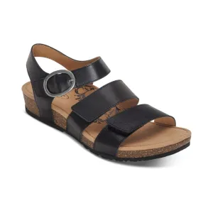 Aetrex Women's Lilly Sandals- Black