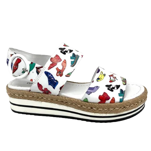 Atha  -  White Shoe Print