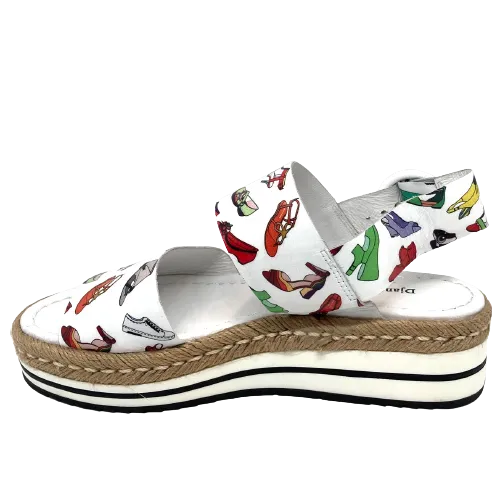 Atha  -  White Shoe Print