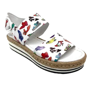 Atha  -  White Shoe Print