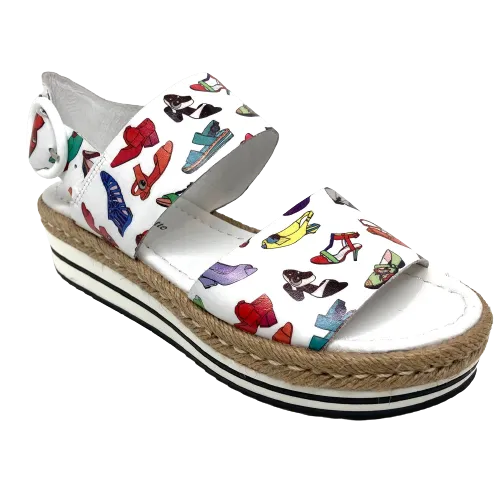 Atha  -  White Shoe Print
