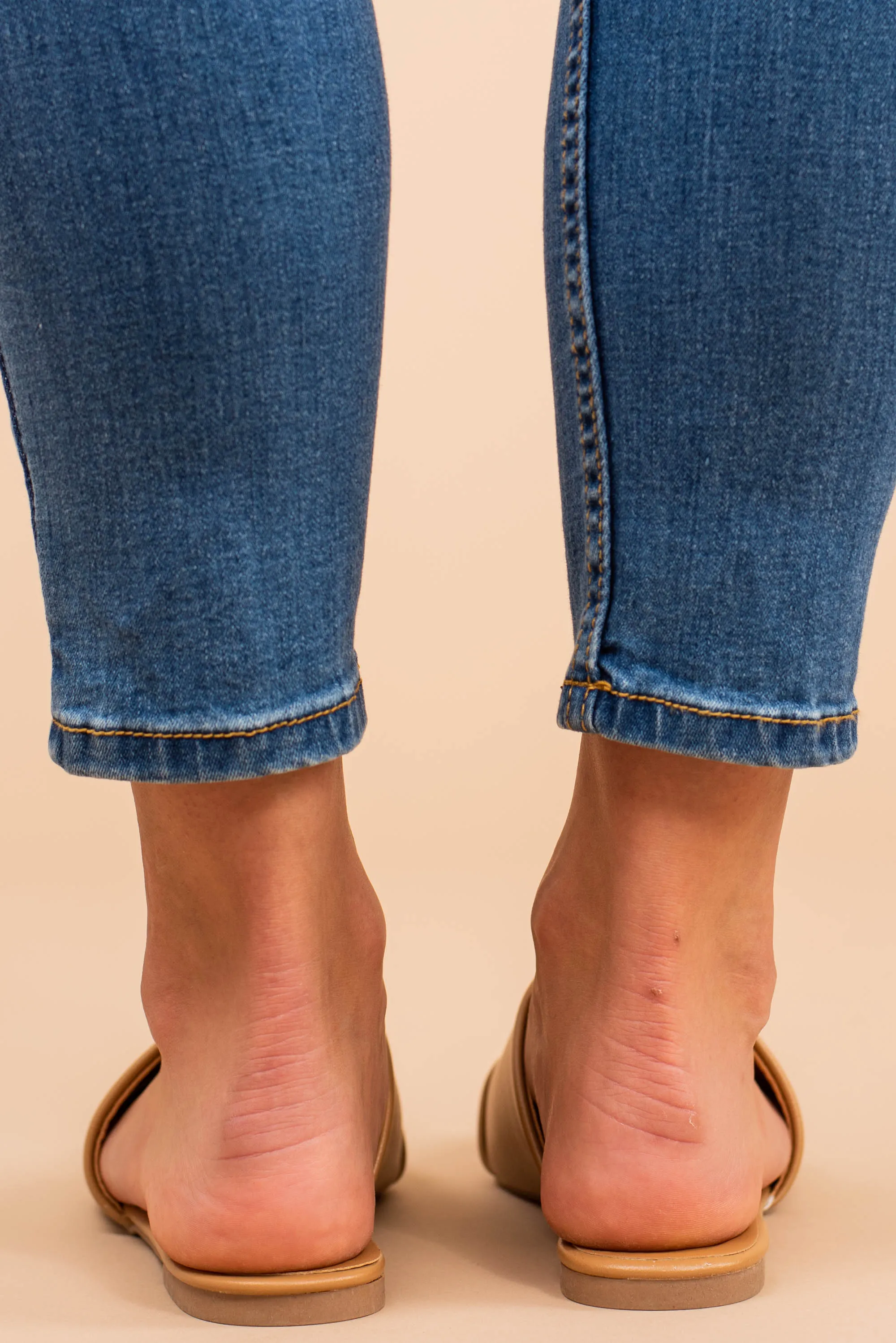Best I've Ever Been Butterscotch Brown Flat Mules
