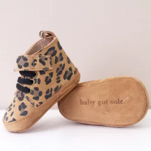 Buddy Tan Leopard Trainers