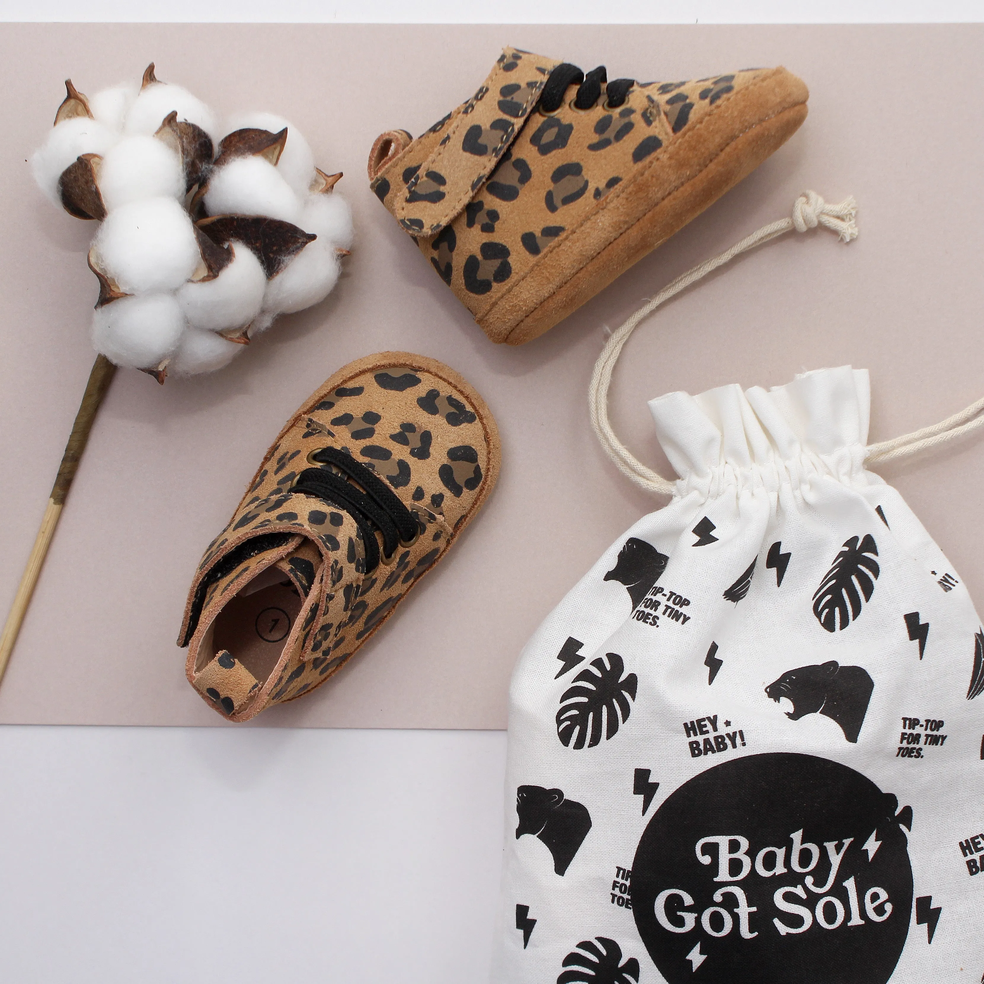 Buddy Tan Leopard Trainers