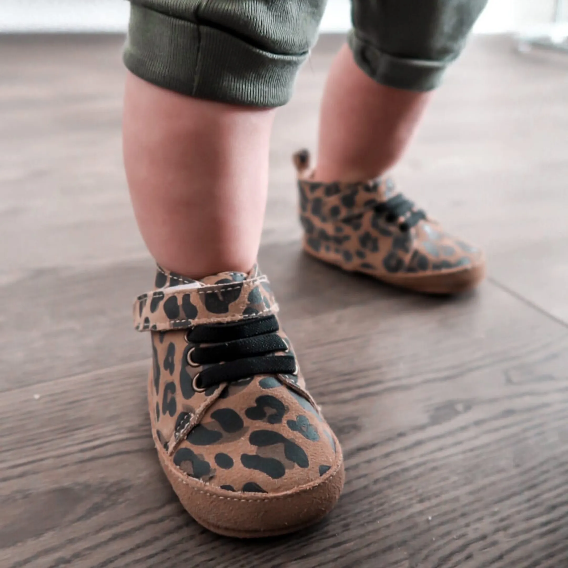 Buddy Tan Leopard Trainers
