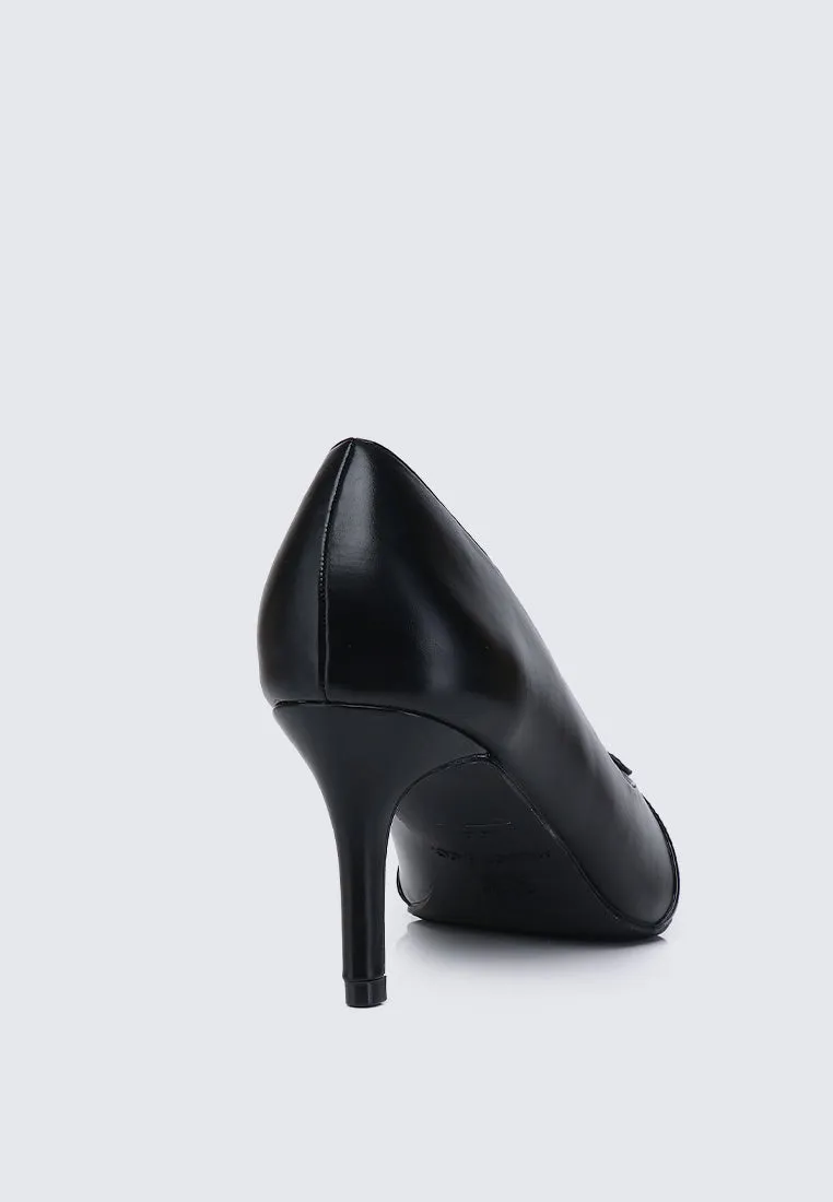 Callen Pointed Toe Pumps (Black)