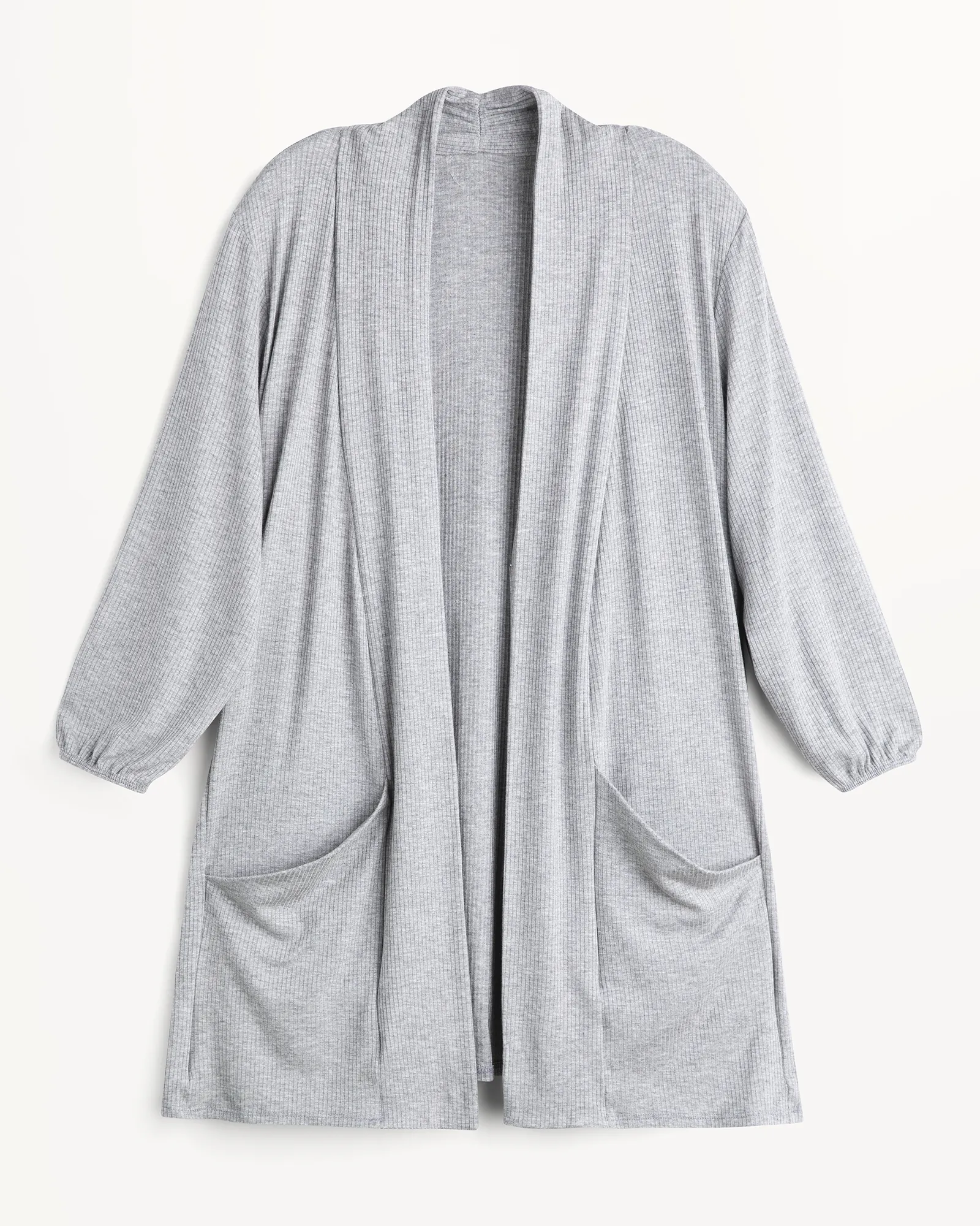 Cia 3/4 Sleeve Cardigan | Light Grey