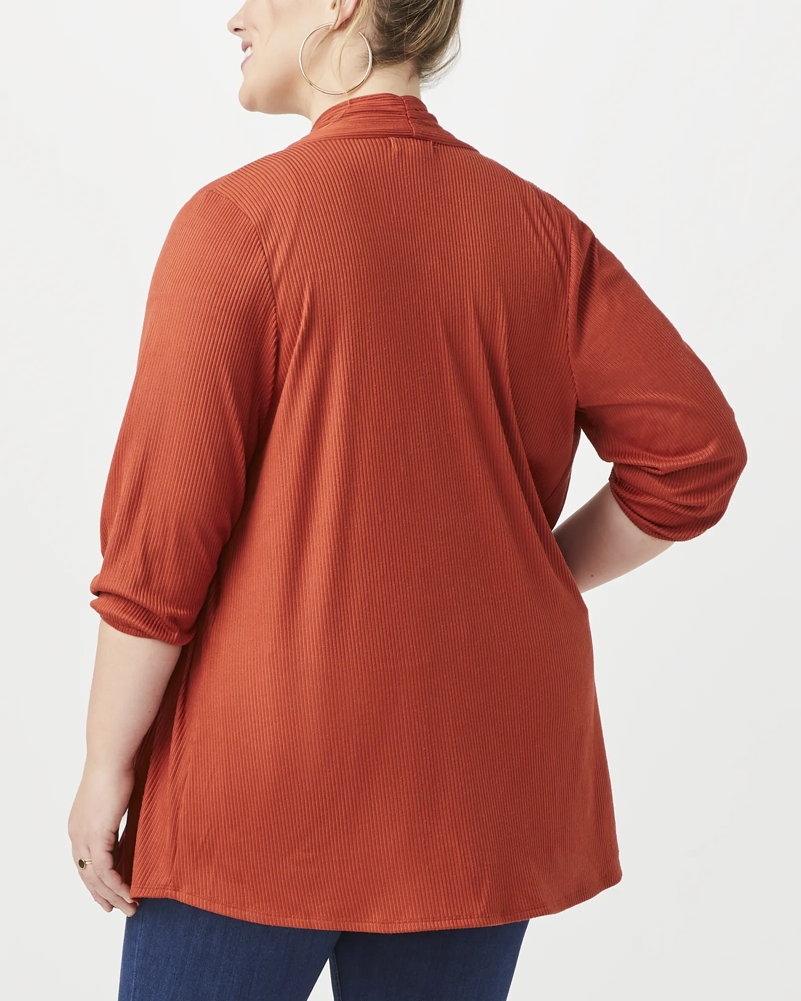 Cia 3/4 Sleeve Cardigan | Orange