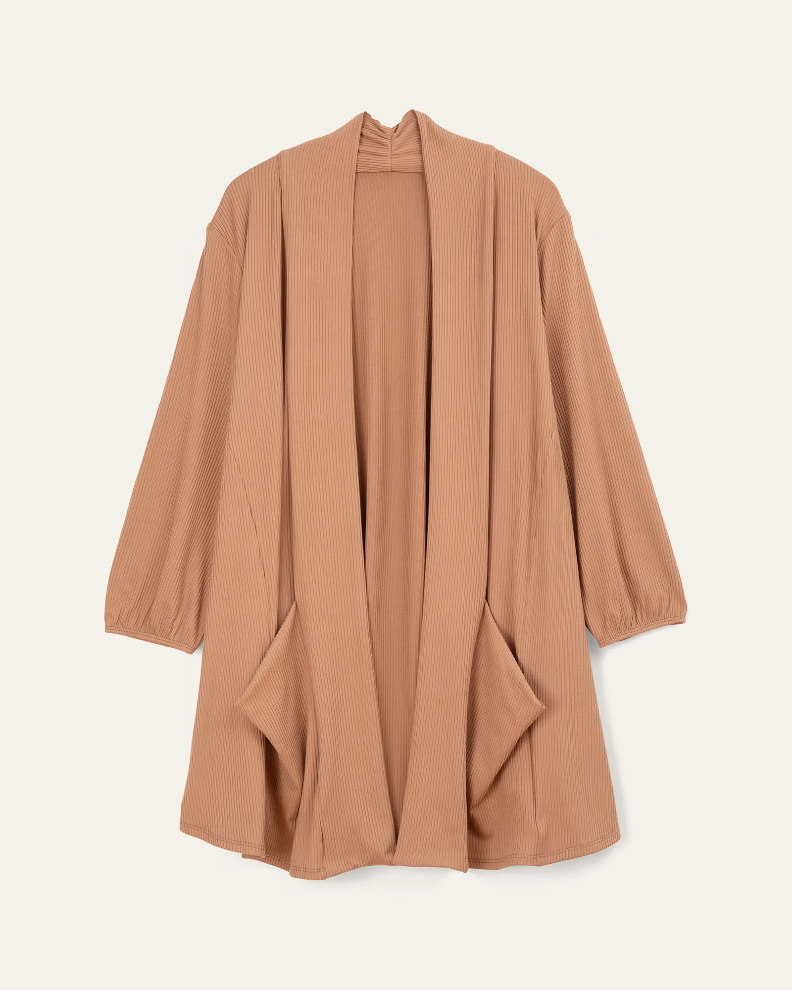 Cia 3/4 Sleeve Cardigan | Tan