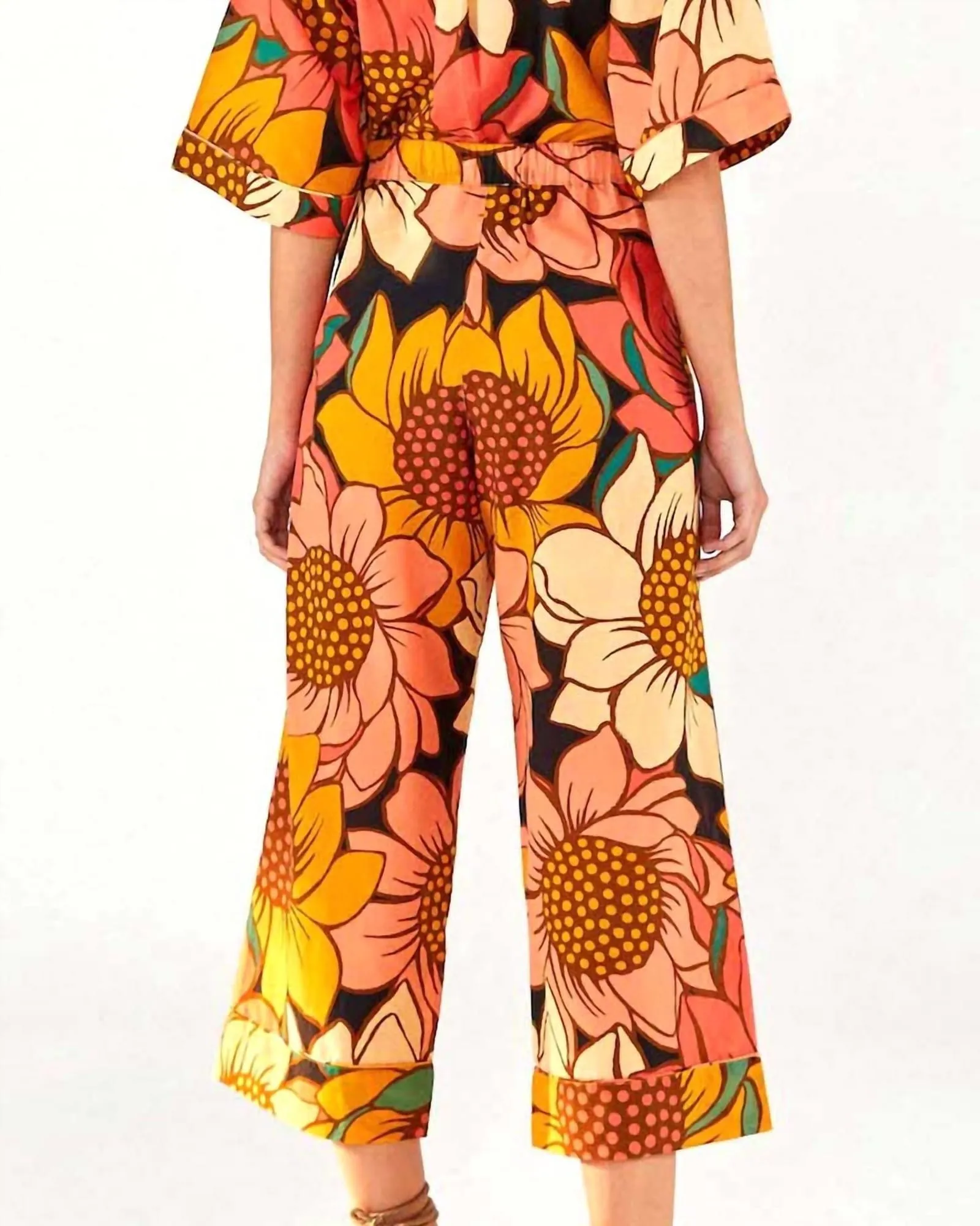 Colorful Sunflower Pants In Multi | Multi