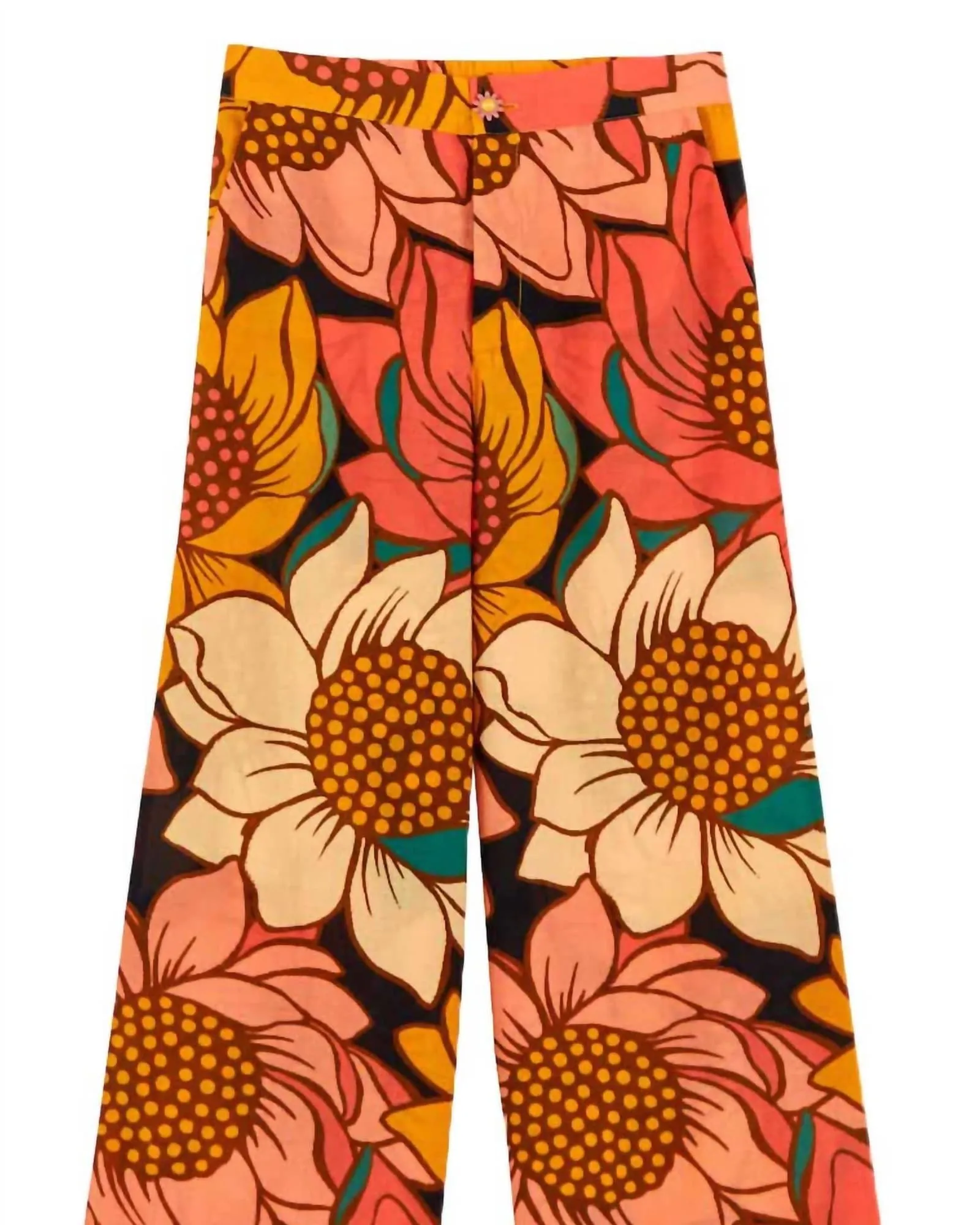 Colorful Sunflower Pants In Multi | Multi