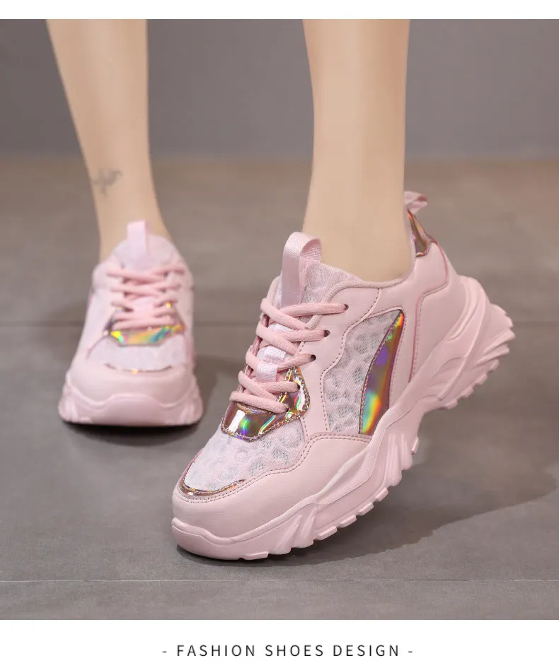 Comelyy Breathable Mesh Platform Sneakers