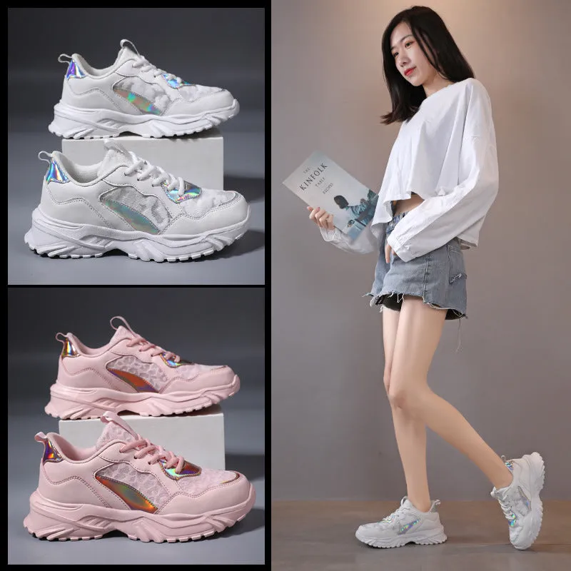 Comelyy Breathable Mesh Platform Sneakers