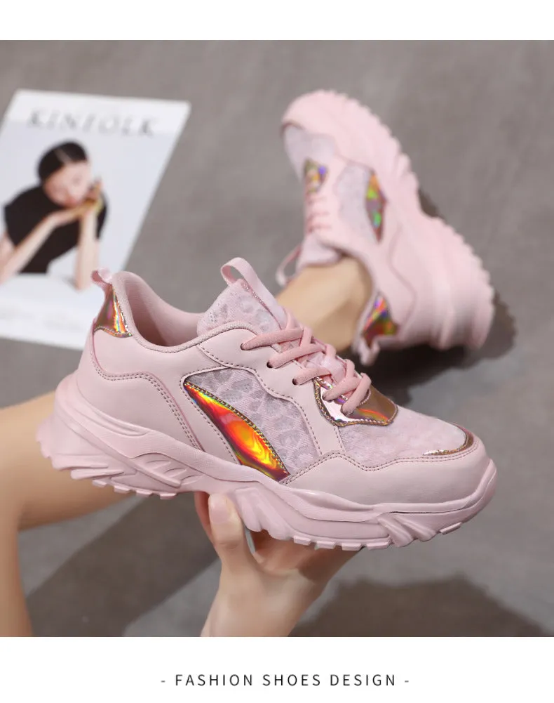 Comelyy Breathable Mesh Platform Sneakers