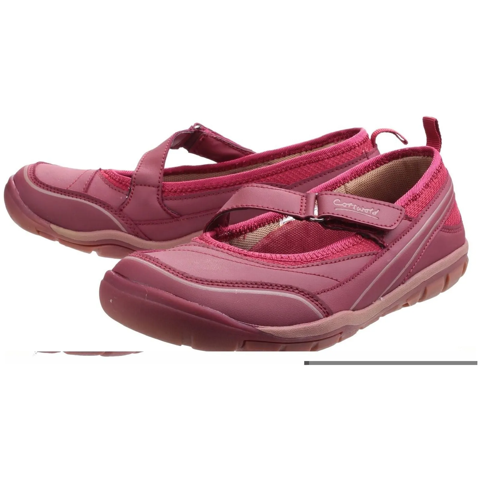 Cotswold Appleton Touch Fastening Ballet Pumps Womens