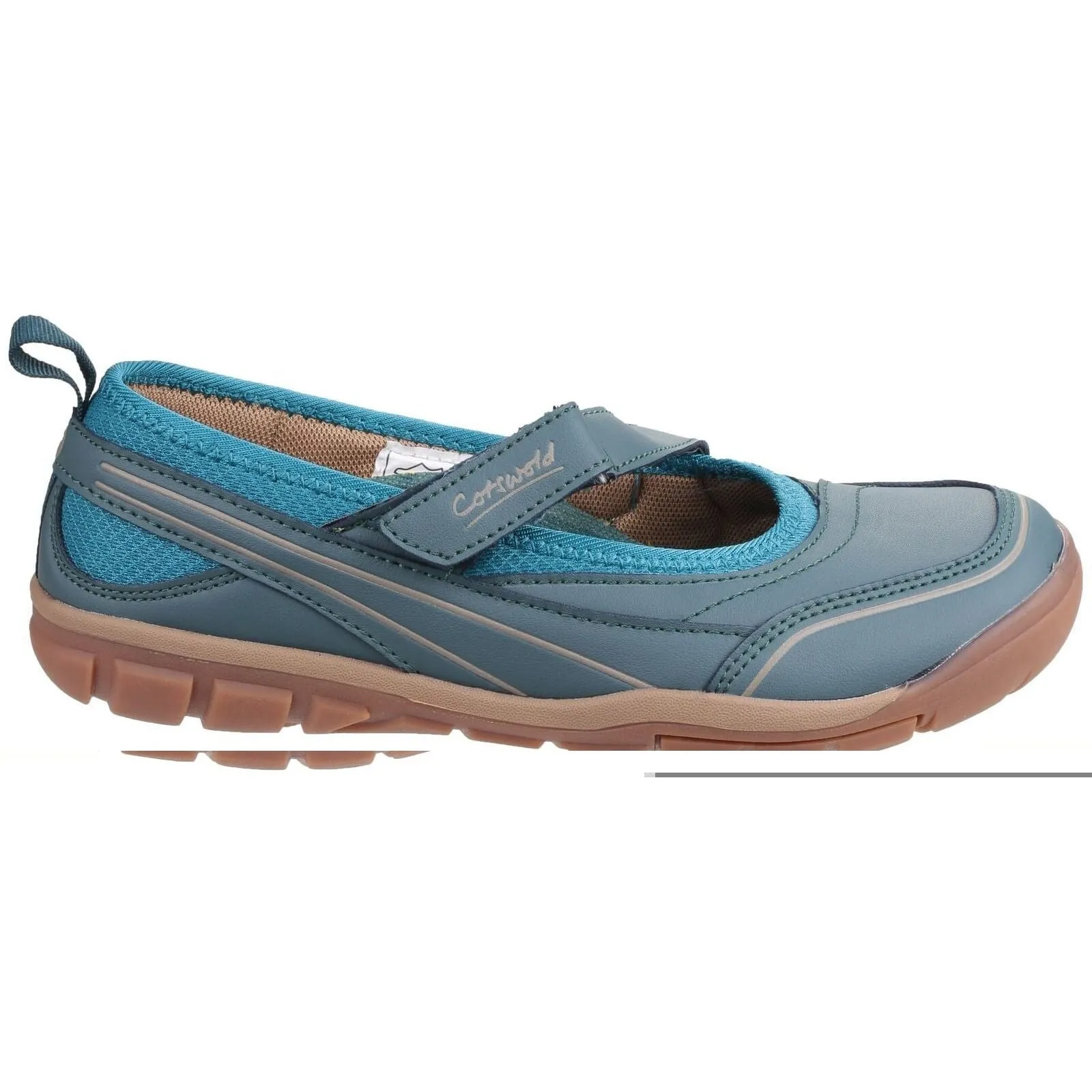 Cotswold Appleton Touch Fastening Ballet Pumps Womens