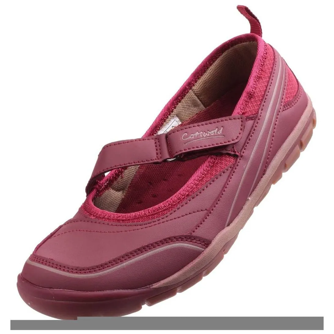 Cotswold Appleton Touch Fastening Ballet Pumps Womens