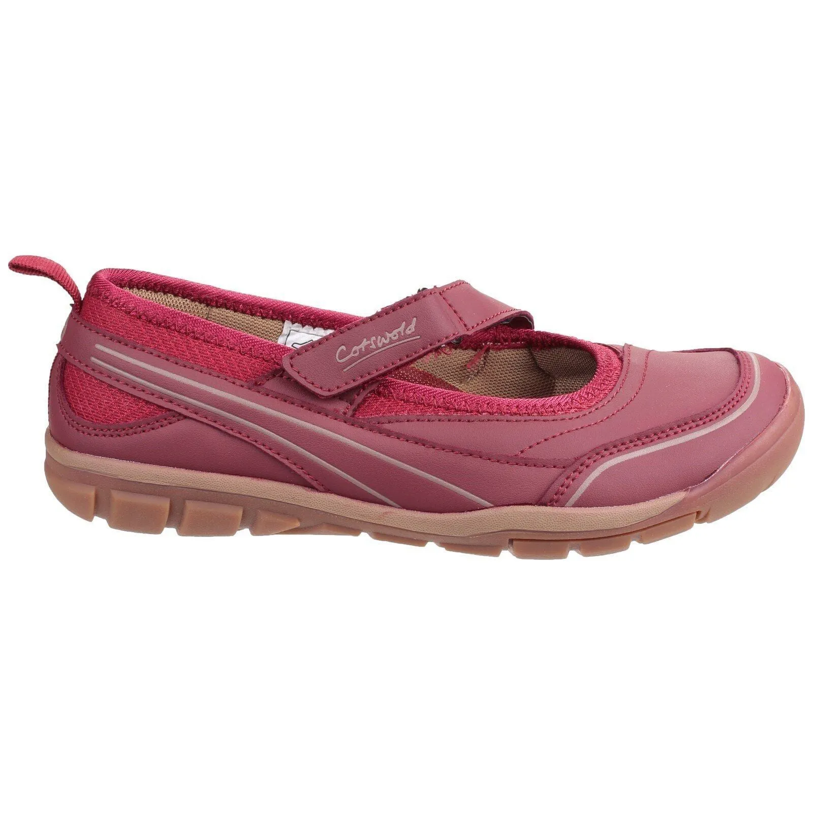 Cotswold Appleton Touch Fastening Ballet Pumps Womens