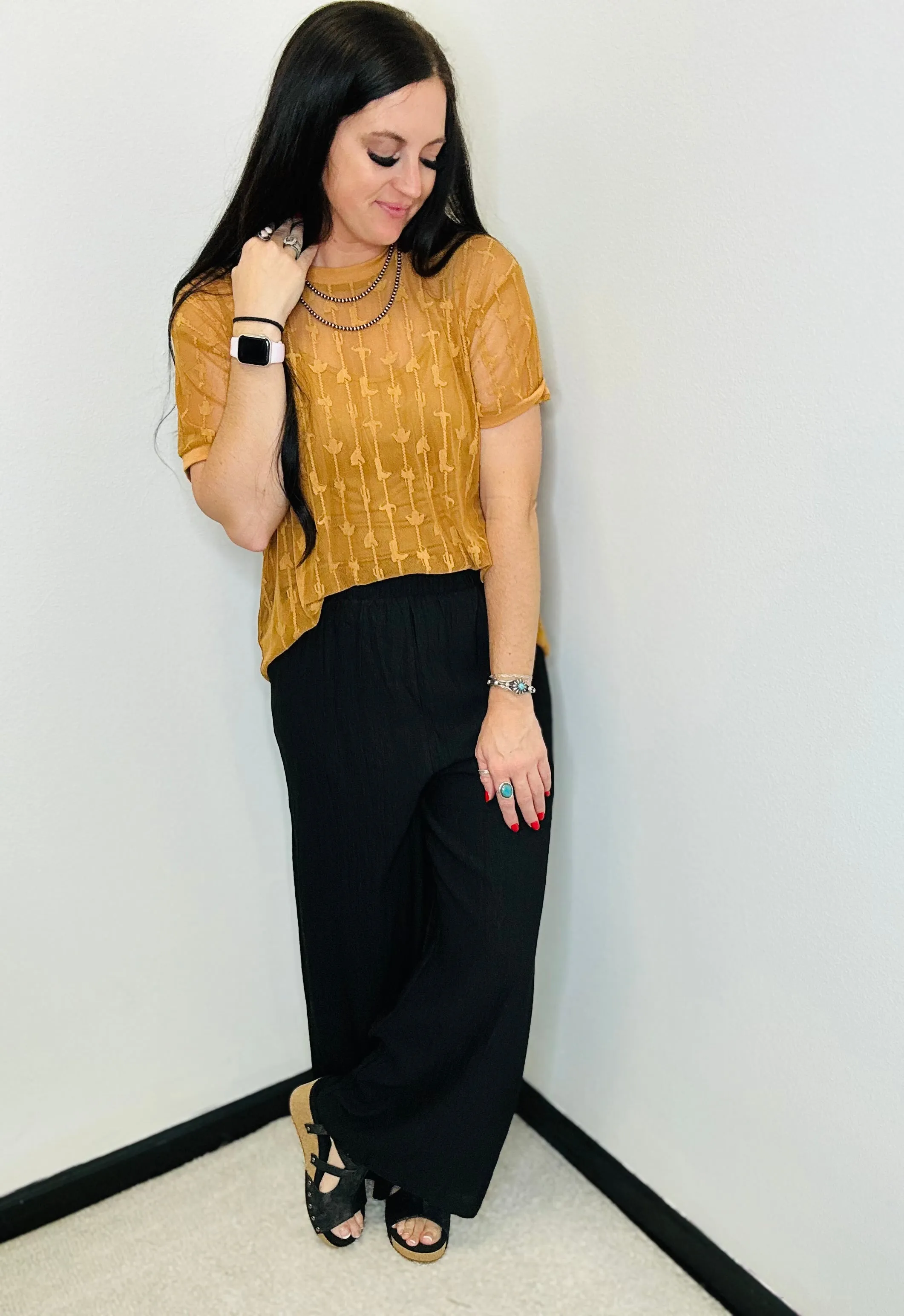 Cowtown Cutesy Sheer Mesh with Tank Saddle