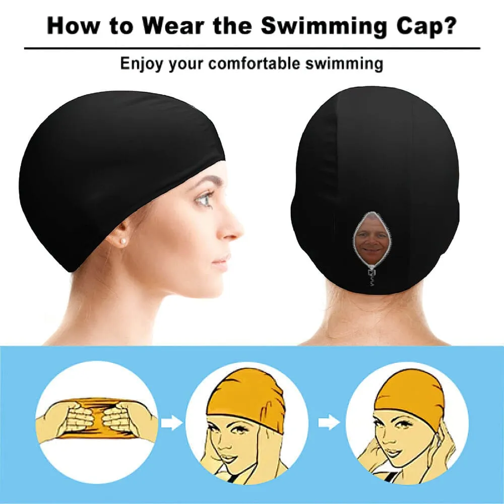 Custom Face Swimming Cap Custom Swimming Cap Summer Gift for Men Women
