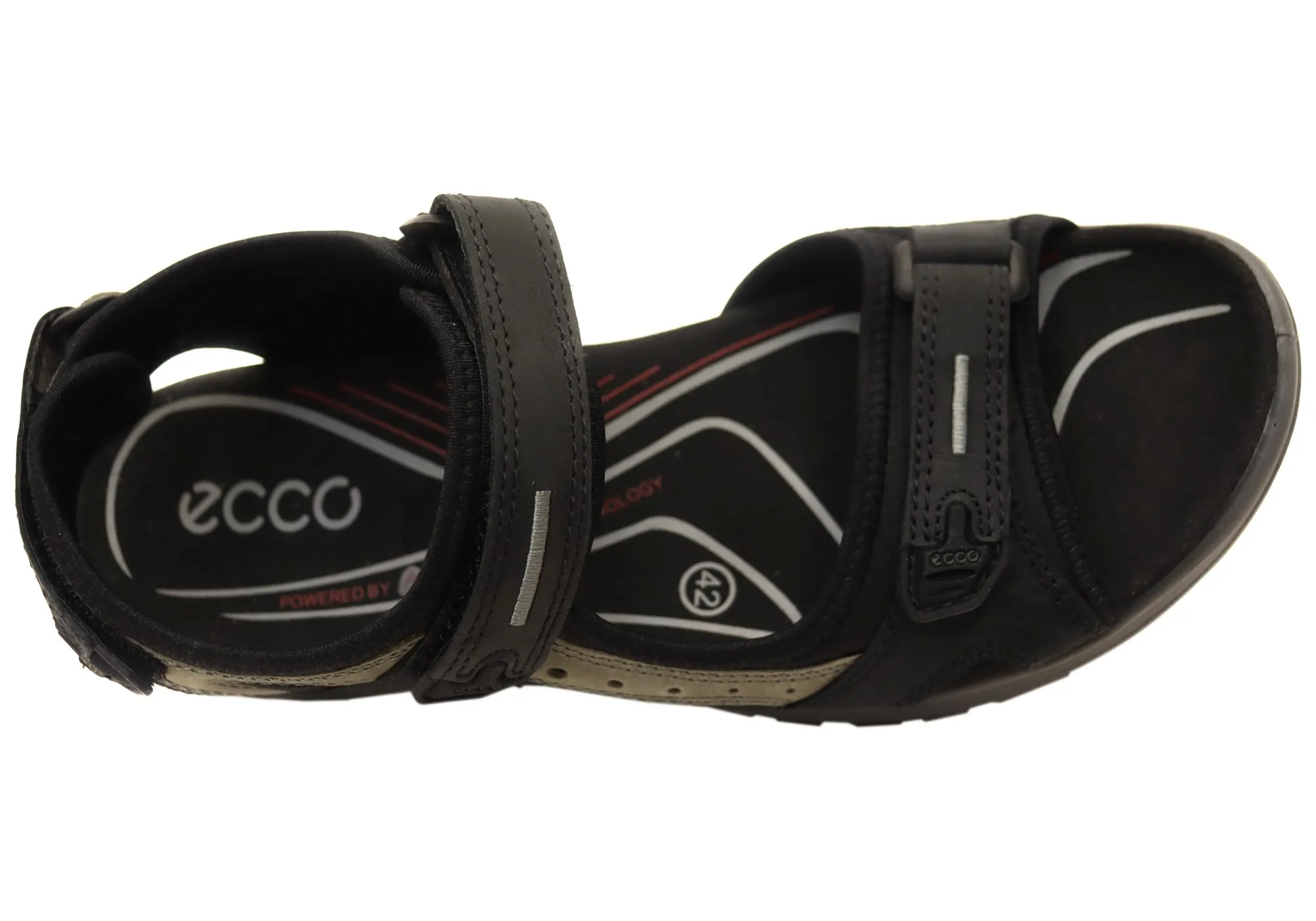 ECCO Womens Offroad Comfortable Leather Adjustable Sandals