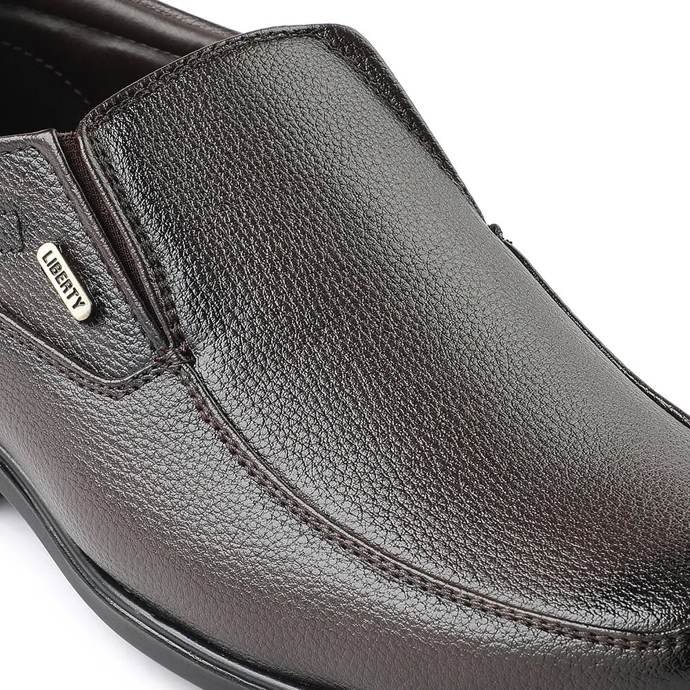Fortune Brown Formal Non Lacing Moccasin For Men H202-02 By Liberty