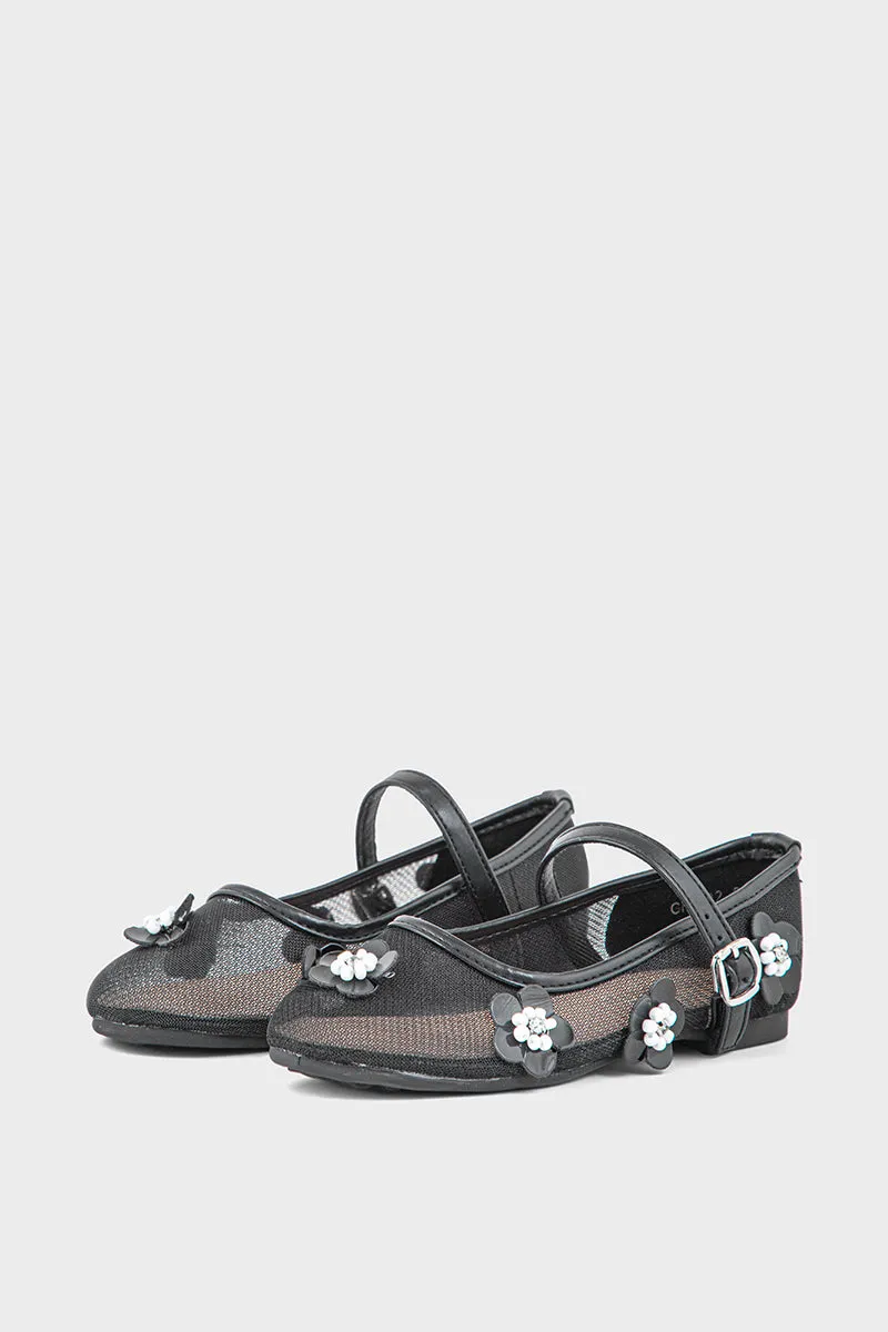 Girls Formal Pumps GF6002-Black