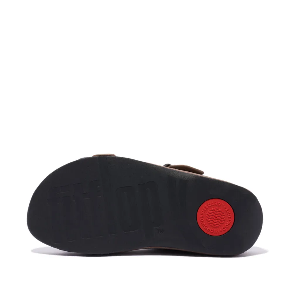 GOGH MOC Men's Buckle Nubuck Back-Strap Sandals