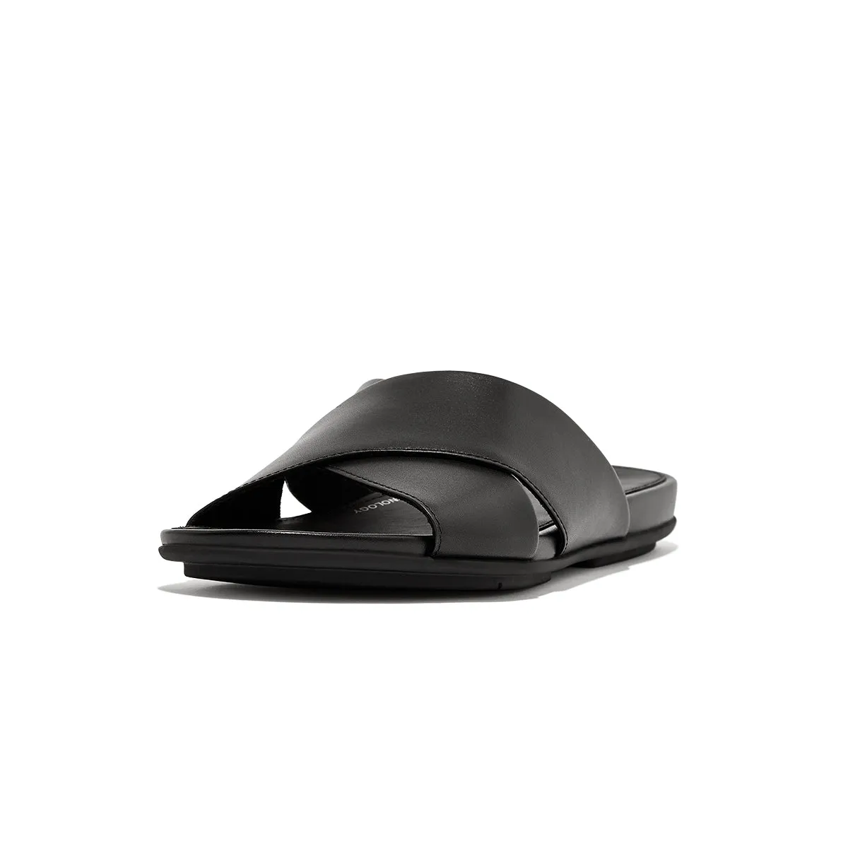 GRACIE Leather Cross Slides
