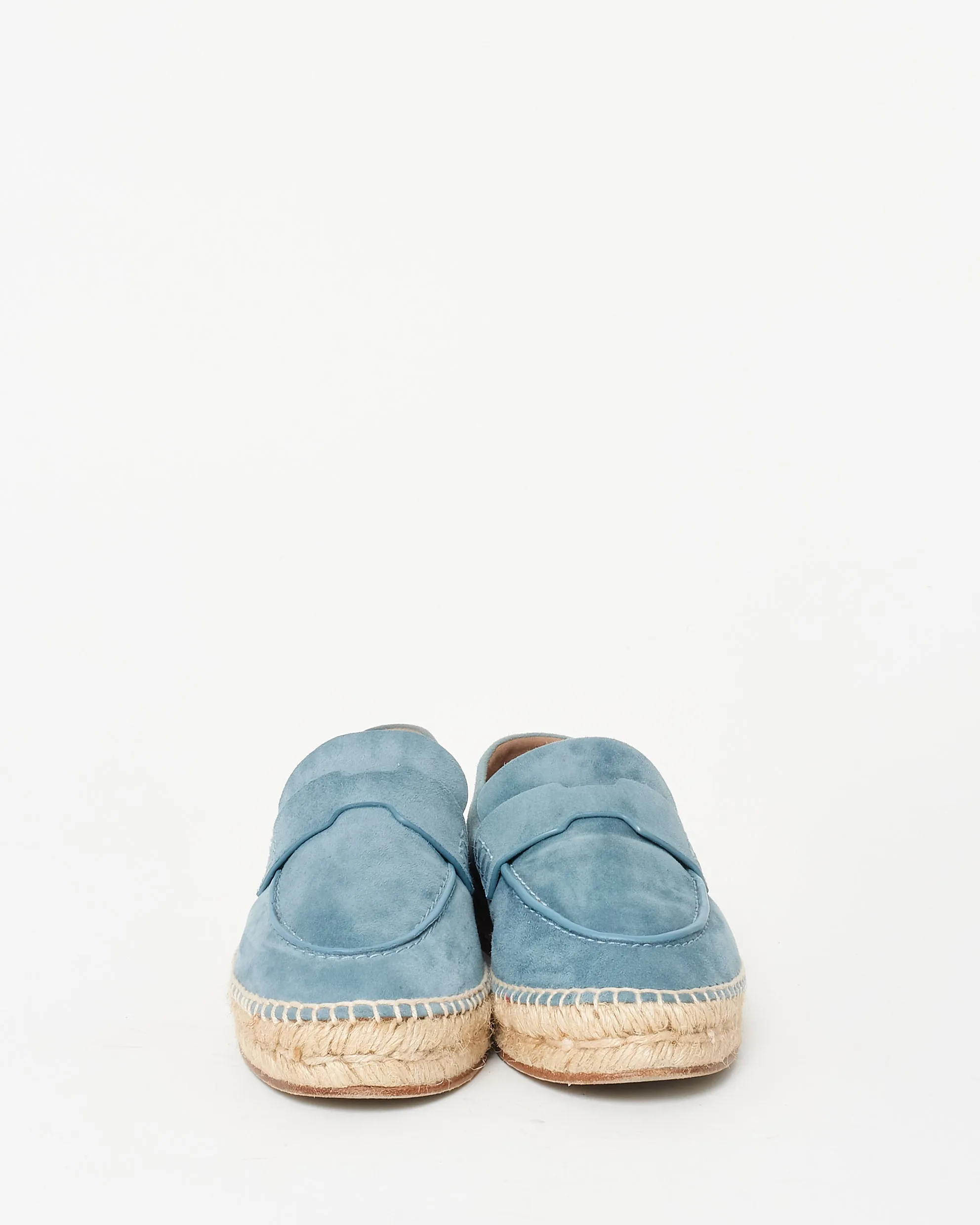Hermès Blue Suede Trip Espadrilles - 37
