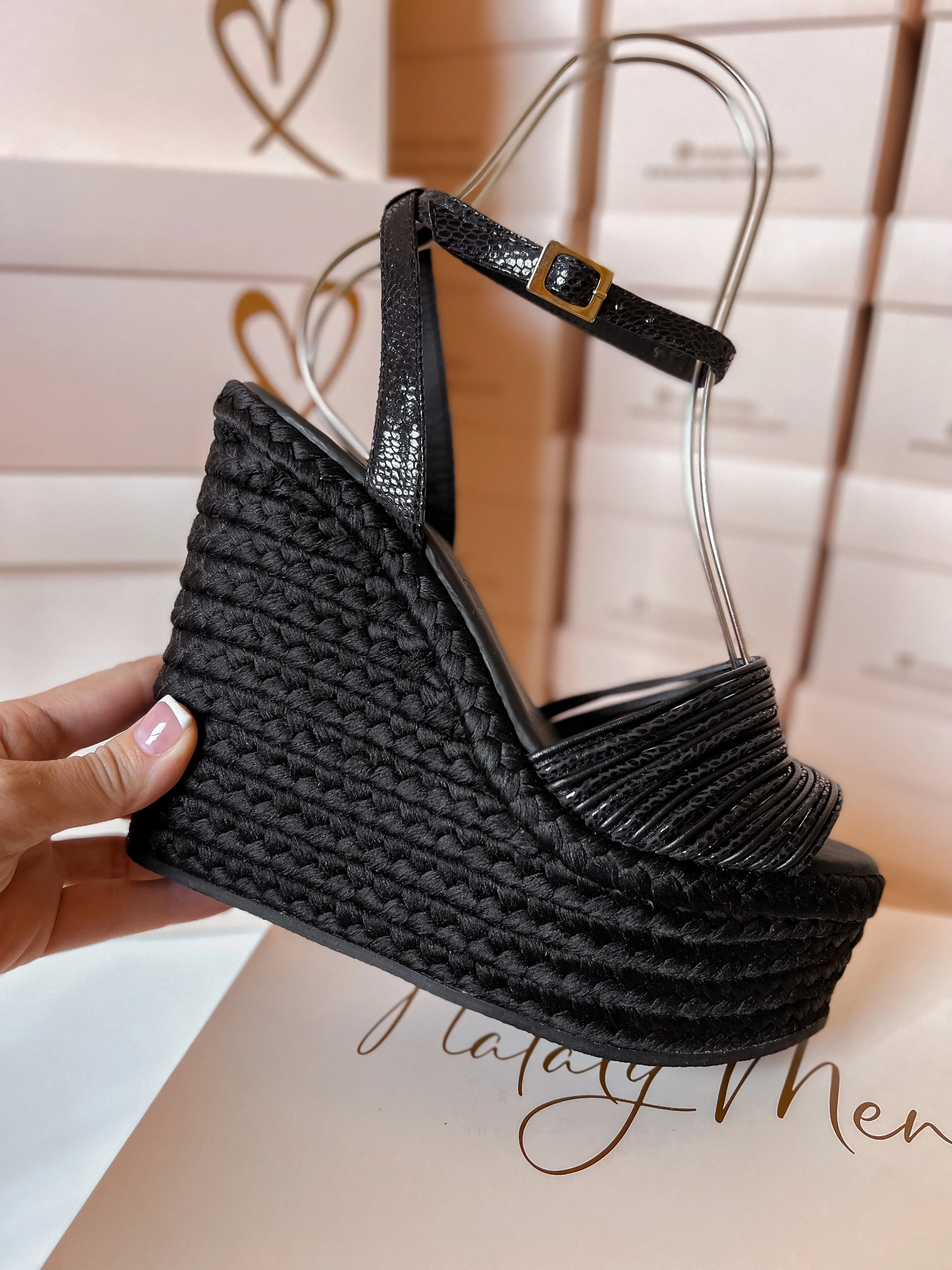 Holly Black Espadrilles