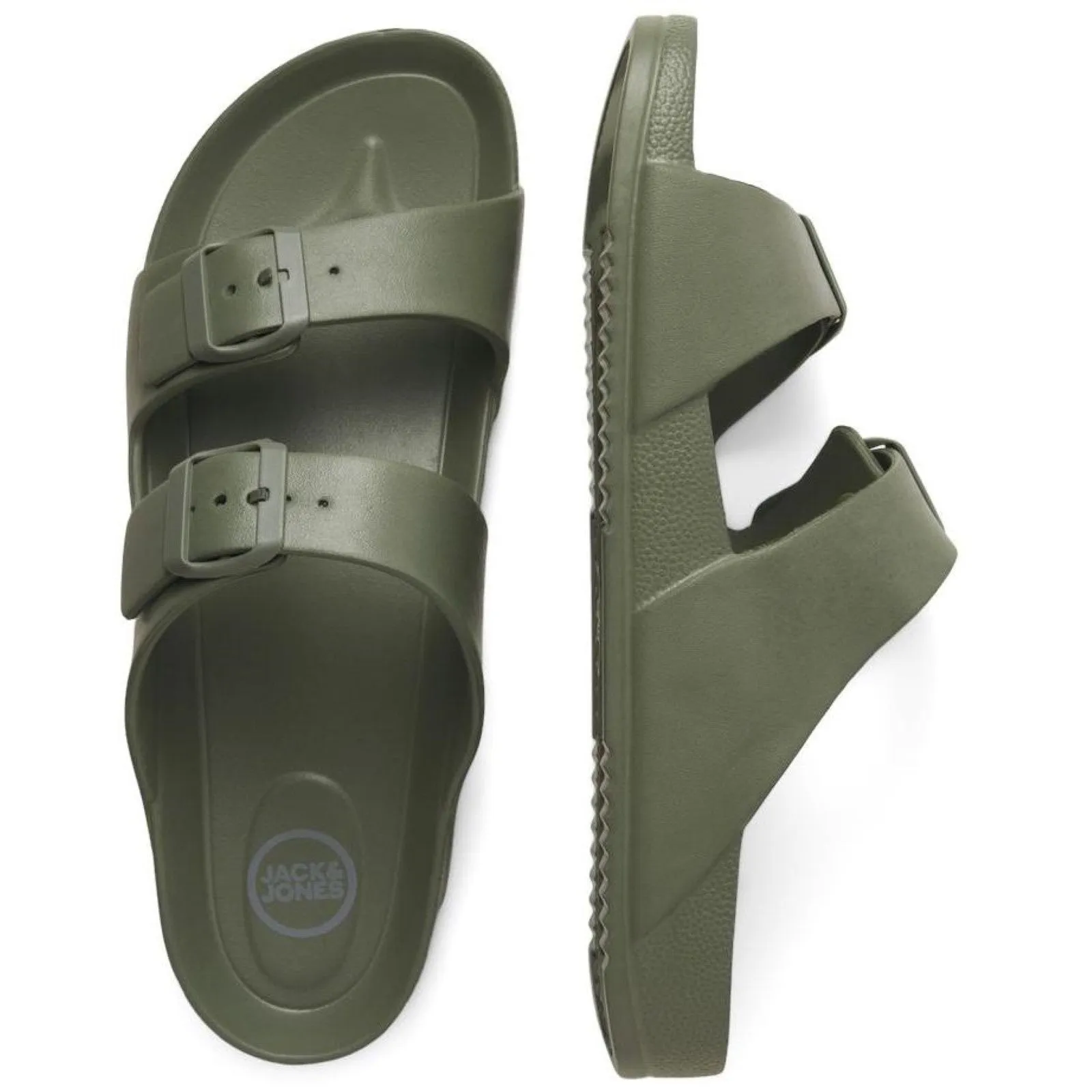 Jack & Jones Mens Croxton Moulded Two Strap Sandals