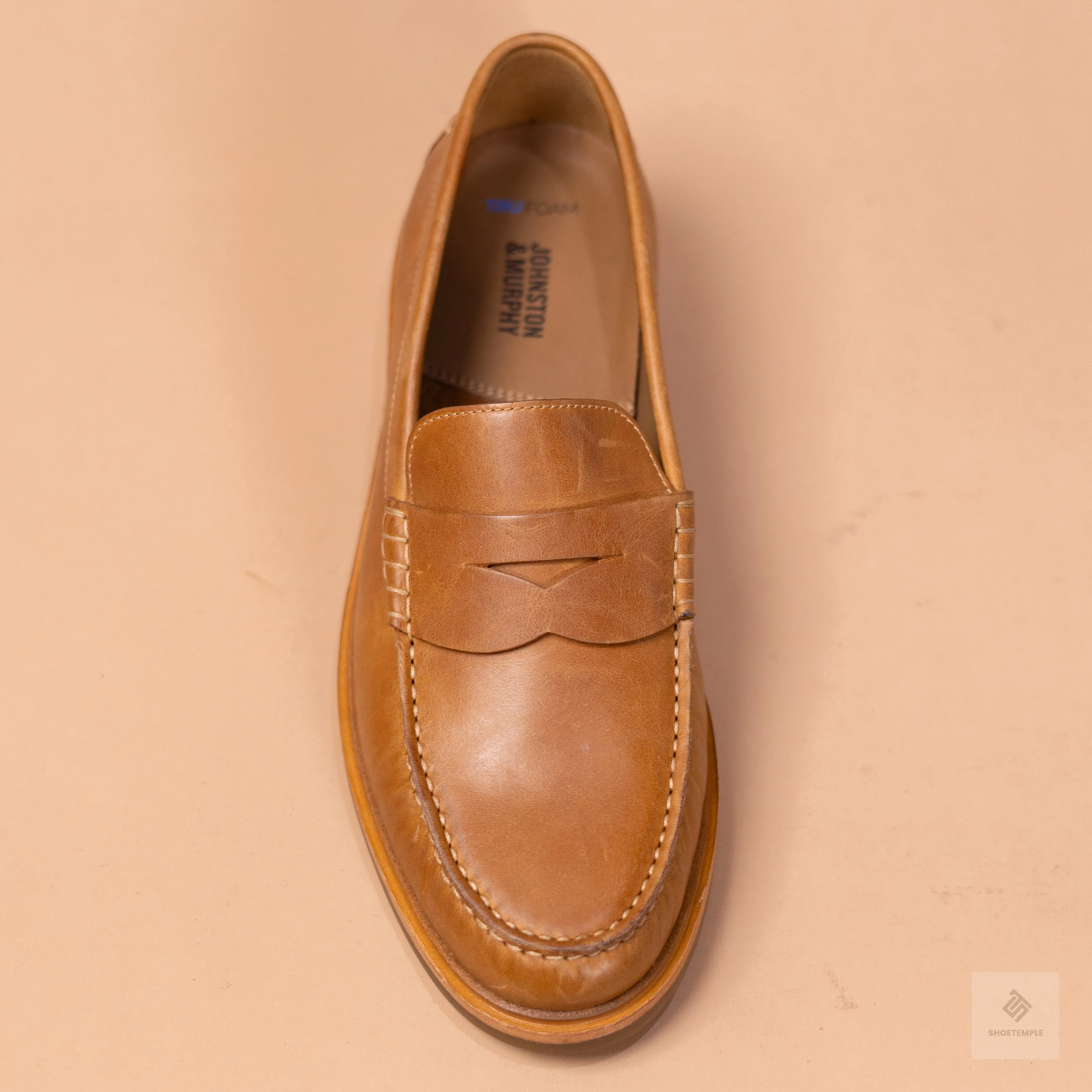 Johnston And Murphy Penny Loafer - Tan Brown