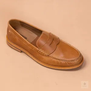 Johnston And Murphy Penny Loafer - Tan Brown