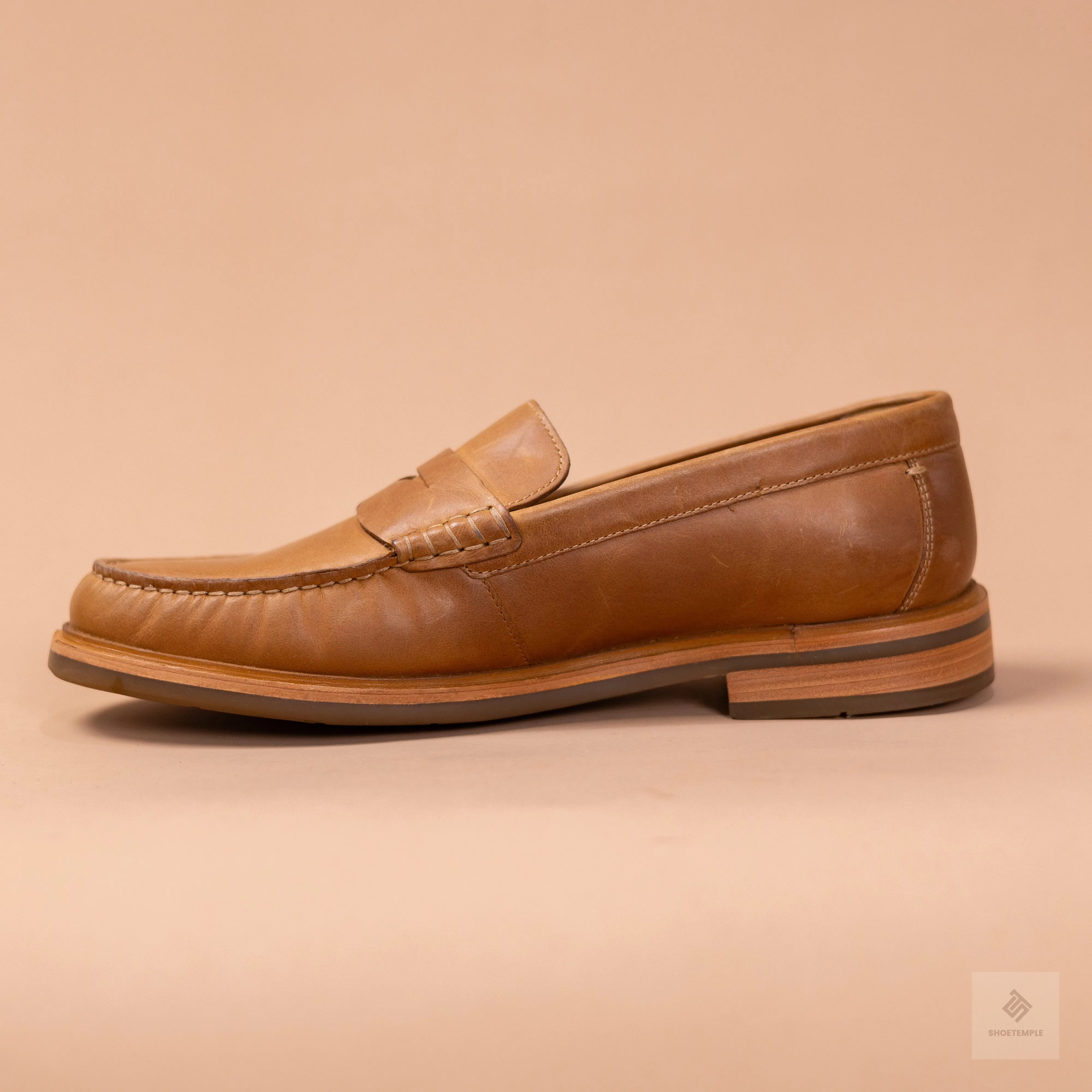 Johnston And Murphy Penny Loafer - Tan Brown