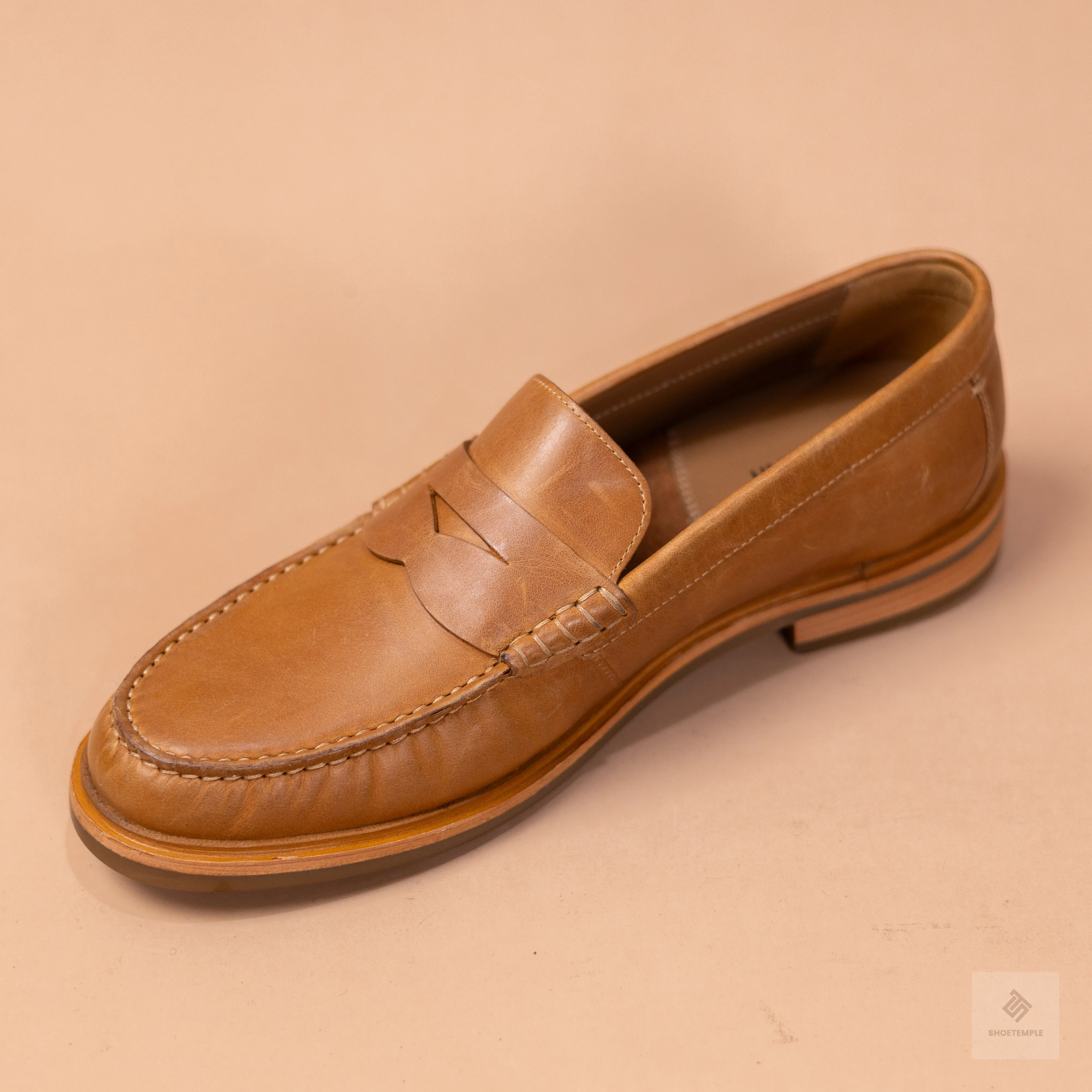 Johnston And Murphy Penny Loafer - Tan Brown