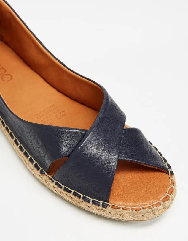 Kasey Peeptoe Espadrille - Navy