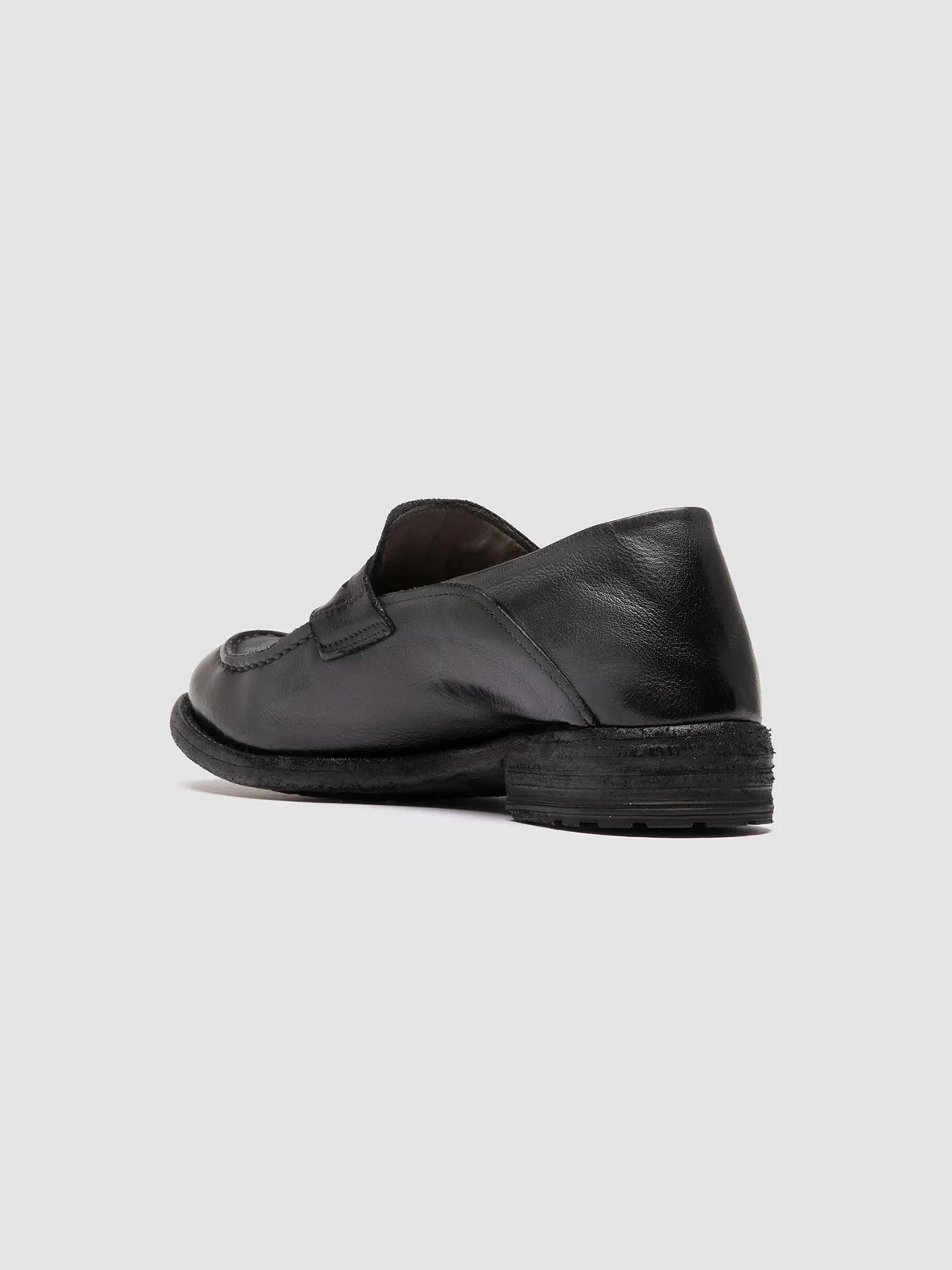 LEXIKON 140 - Grey Leather Penny Loafers