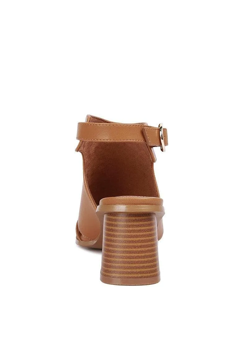 LONDON RAG Polessi Pin Buckle Ankle Mules