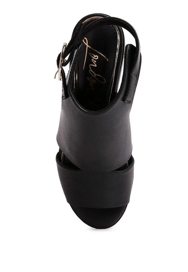 LONDON RAG Polessi Pin Buckle Ankle Mules