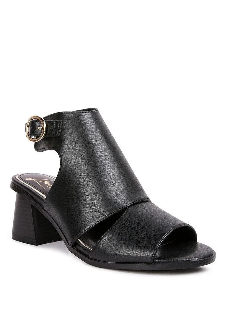 LONDON RAG Polessi Pin Buckle Ankle Mules