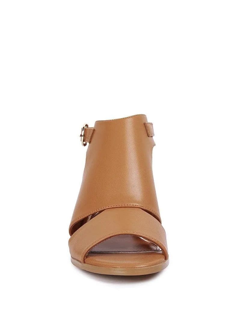 LONDON RAG Polessi Pin Buckle Ankle Mules