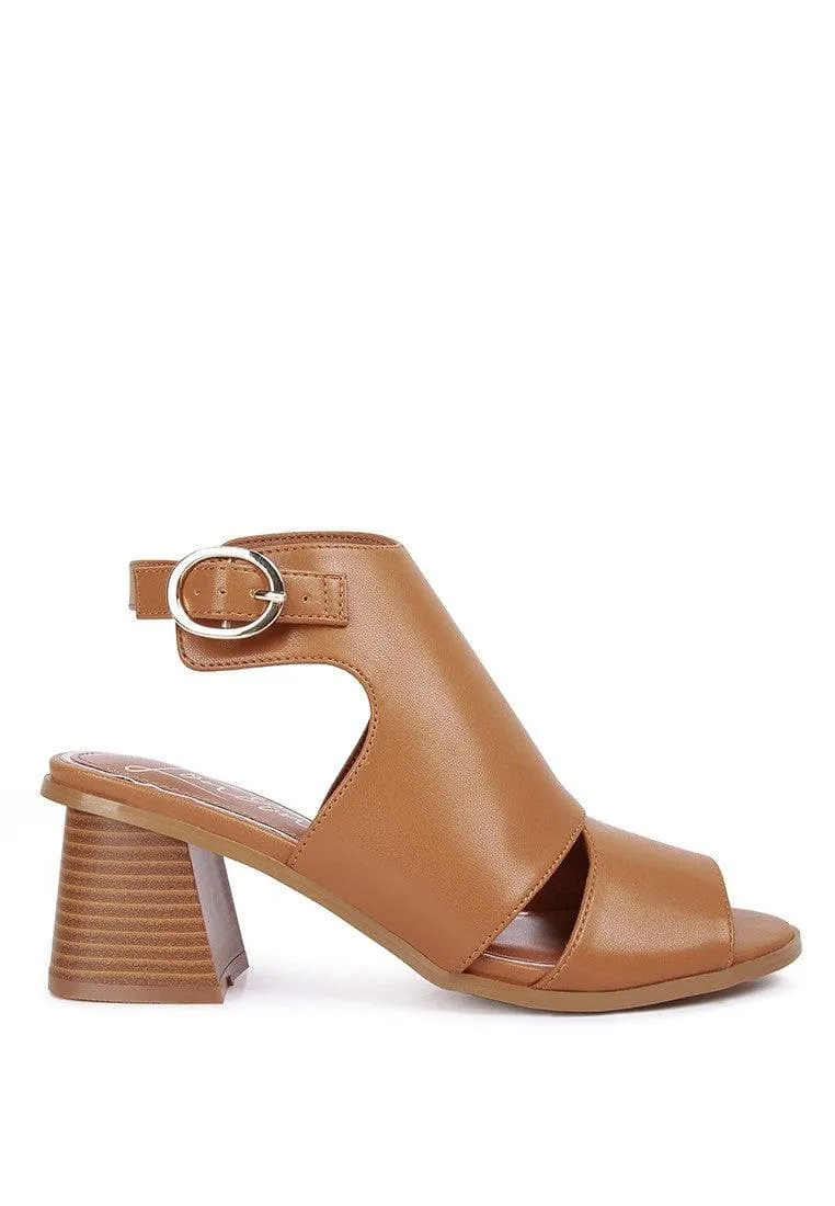 LONDON RAG Polessi Pin Buckle Ankle Mules