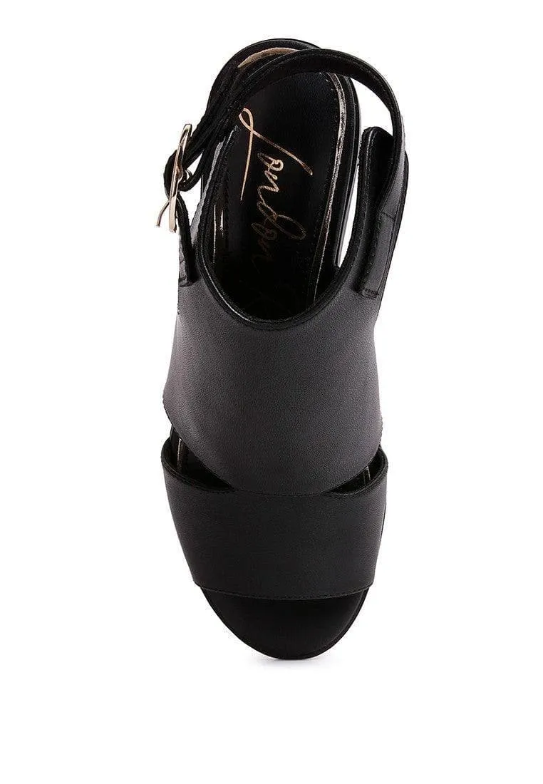 LONDON RAG Polessi Pin Buckle Ankle Mules