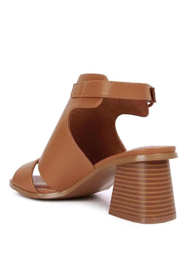 LONDON RAG Polessi Pin Buckle Ankle Mules