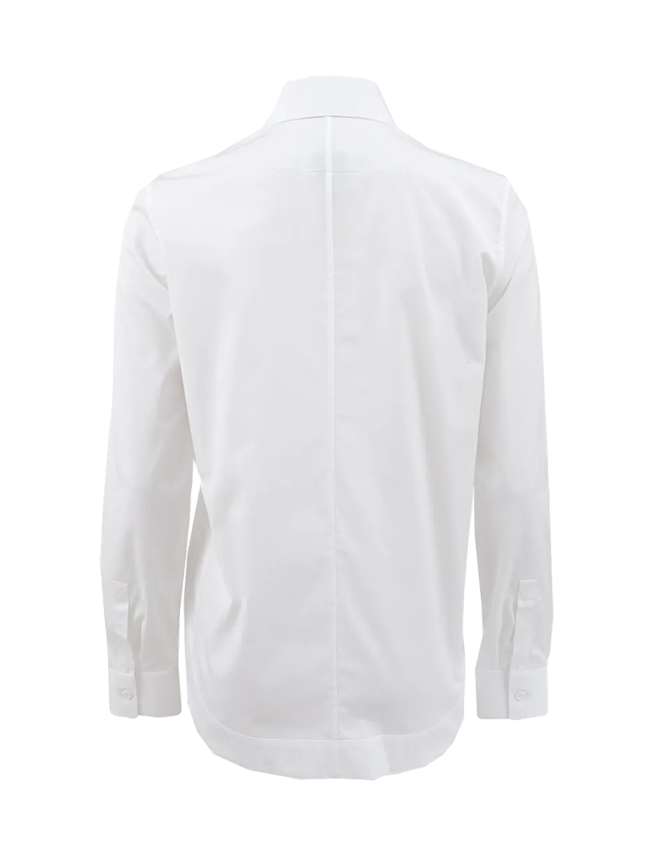 Long Sleeve Cotton Poplin Blouse