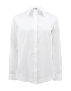 Long Sleeve Cotton Poplin Blouse