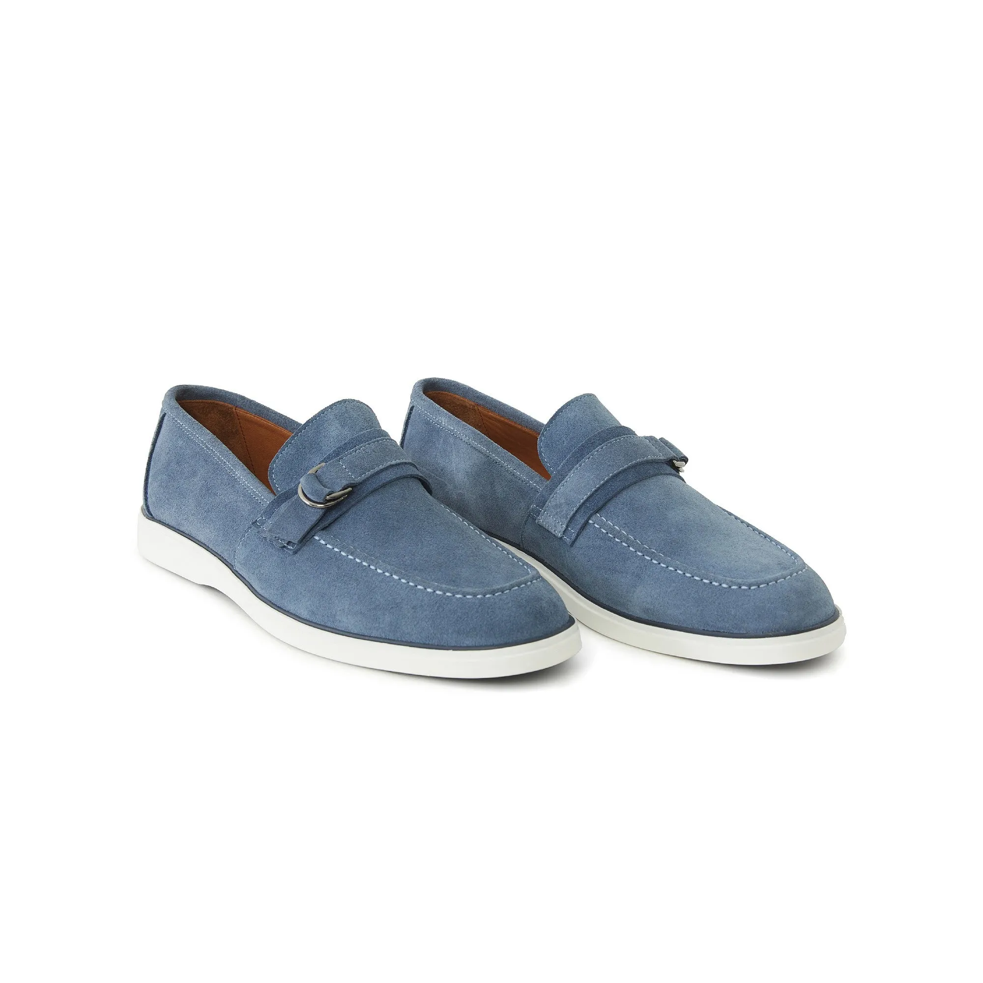 Men's Suede Calf Leather Handmade Loafer M9001